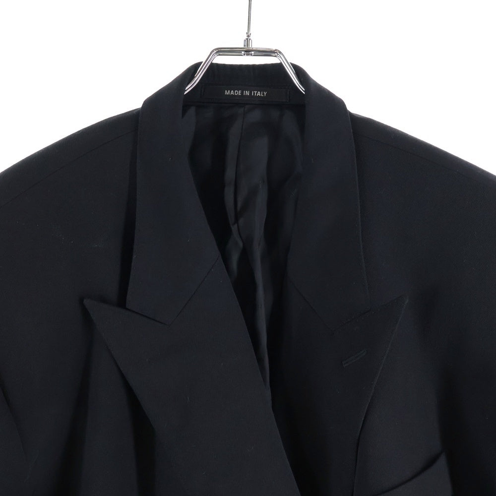 BALENCIAGA(バレンシアガ) Oversized Double Breasted Blazer オーバーサイズ ダブルブレスト ブレザー ブラック 773327 TPT15