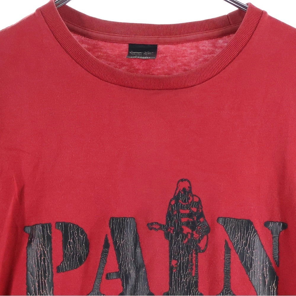 NUMBER (N)INE(ナンバーナイン) 03AW カート期 Pain T-shirt 半袖Tシャツ レッド