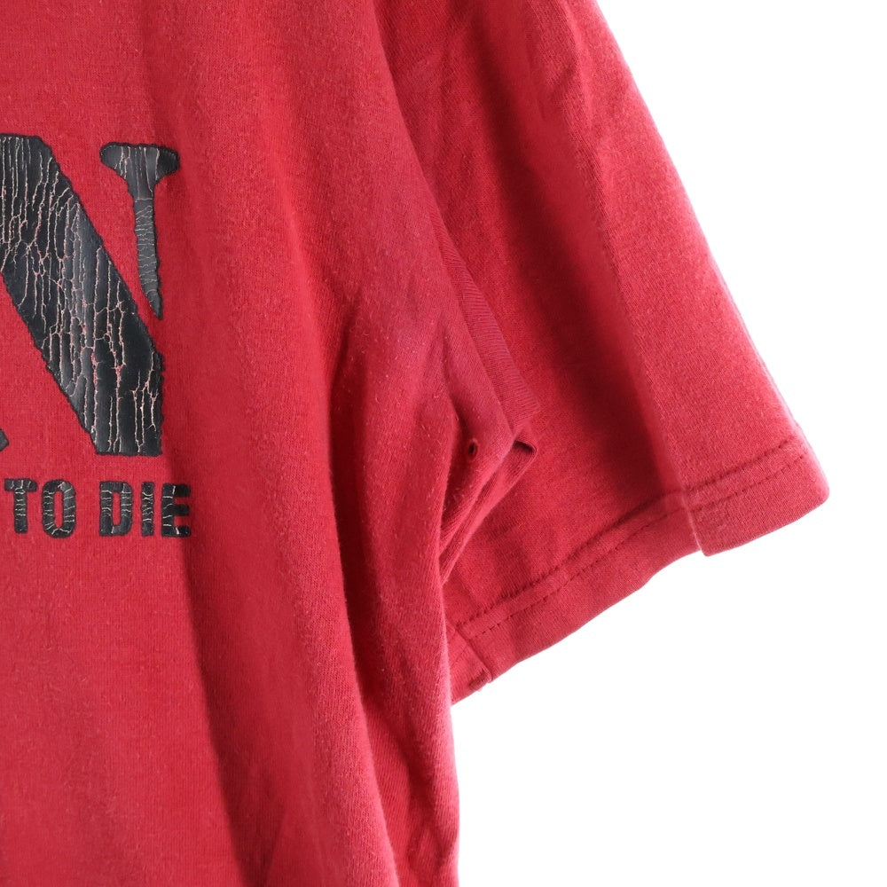 NUMBER (N)INE(ナンバーナイン) 03AW カート期 Pain T-shirt 半袖Tシャツ レッド