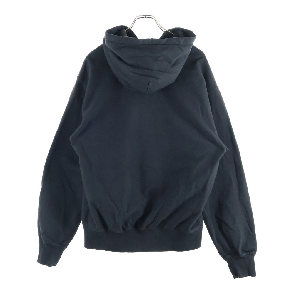 STUSSY(ステューシー) Block Sports Pig Dyed Hood ブロックスポーツ ピッグダイフード スウェットパーカー ブラック