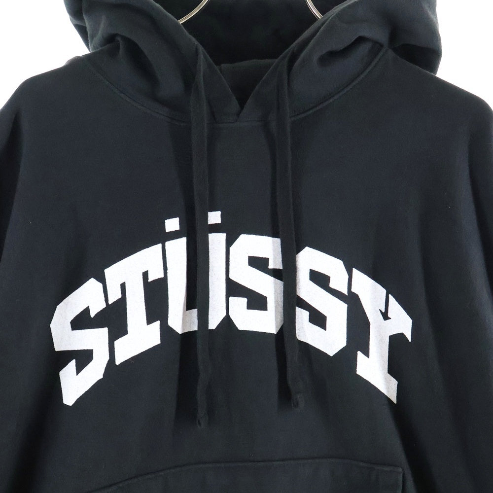STUSSY(ステューシー) Block Sports Pig Dyed Hood ブロックスポーツ ピッグダイフード スウェットパーカー ブラック