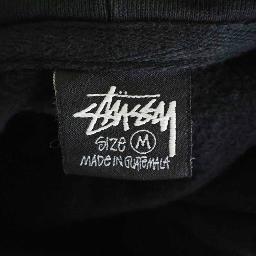 STUSSY(ステューシー) Block Sports Pig Dyed Hood ブロックスポーツ ピッグダイフード スウェットパーカー ブラック