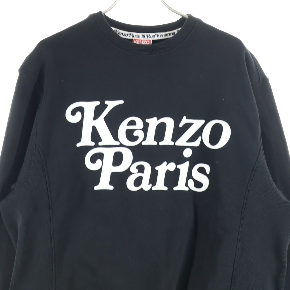 KENZO(ケンゾー) By Verdy Classic Sweat バイベルディー クラシックスウェットトレーナー ロゴフェルト長袖トレーナー FE55SW1464MG-99J ブラック