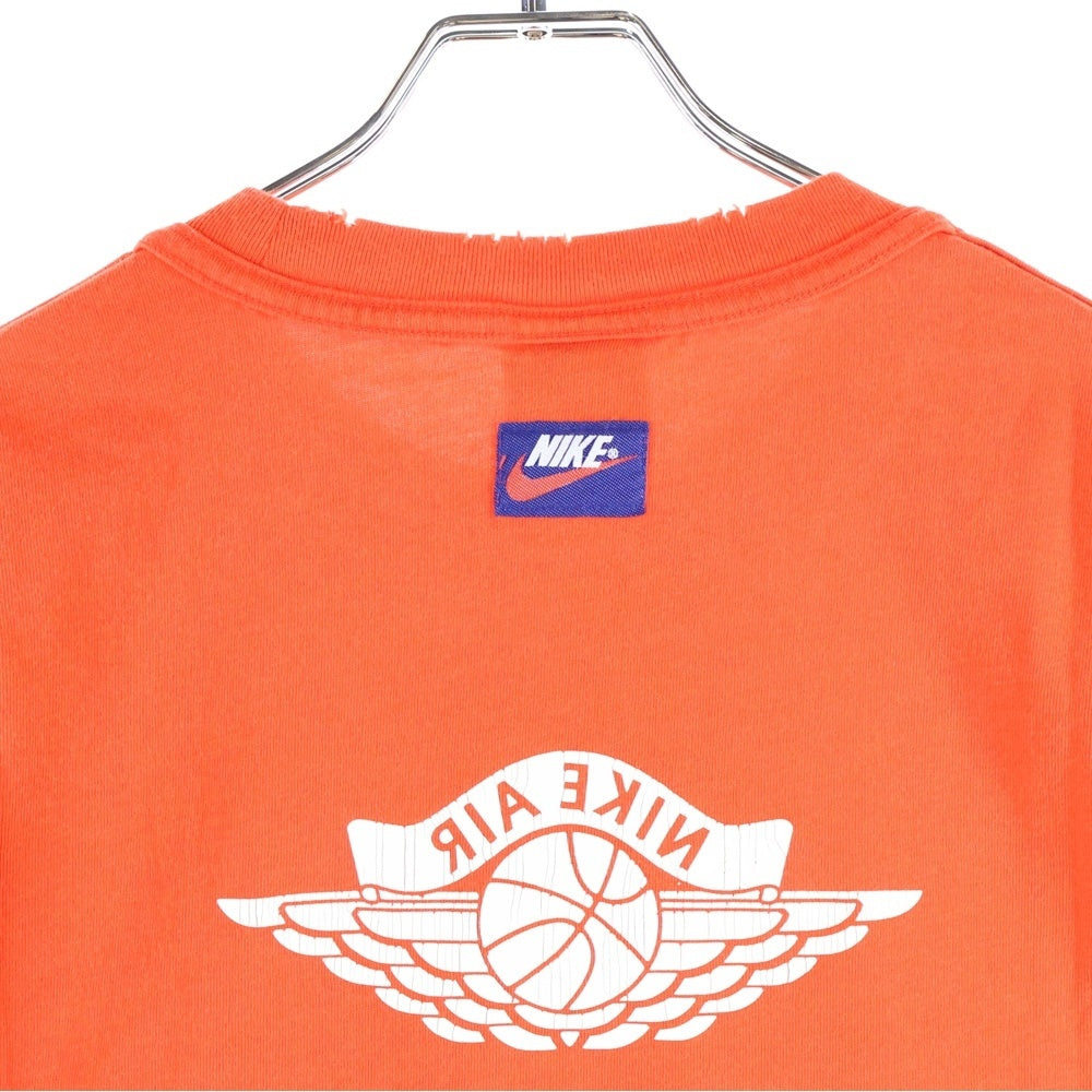 NIKE(ナイキ) JORDAN BRAND M J RARE AIR WSH 85 SS CREW STADIUM ジョーダンブランド ダメージ加工 半袖Tシャツ オレンジ IB3130-673