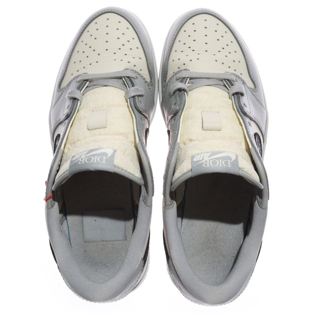 NIKE(ナイキ) ×Dior AIR JORDAN1 LOW OG ディオール オブリーク エアジョーダン1 ローカットスニーカー グレー US8.5/26.5cm CN8608-002 3SN268ZDD