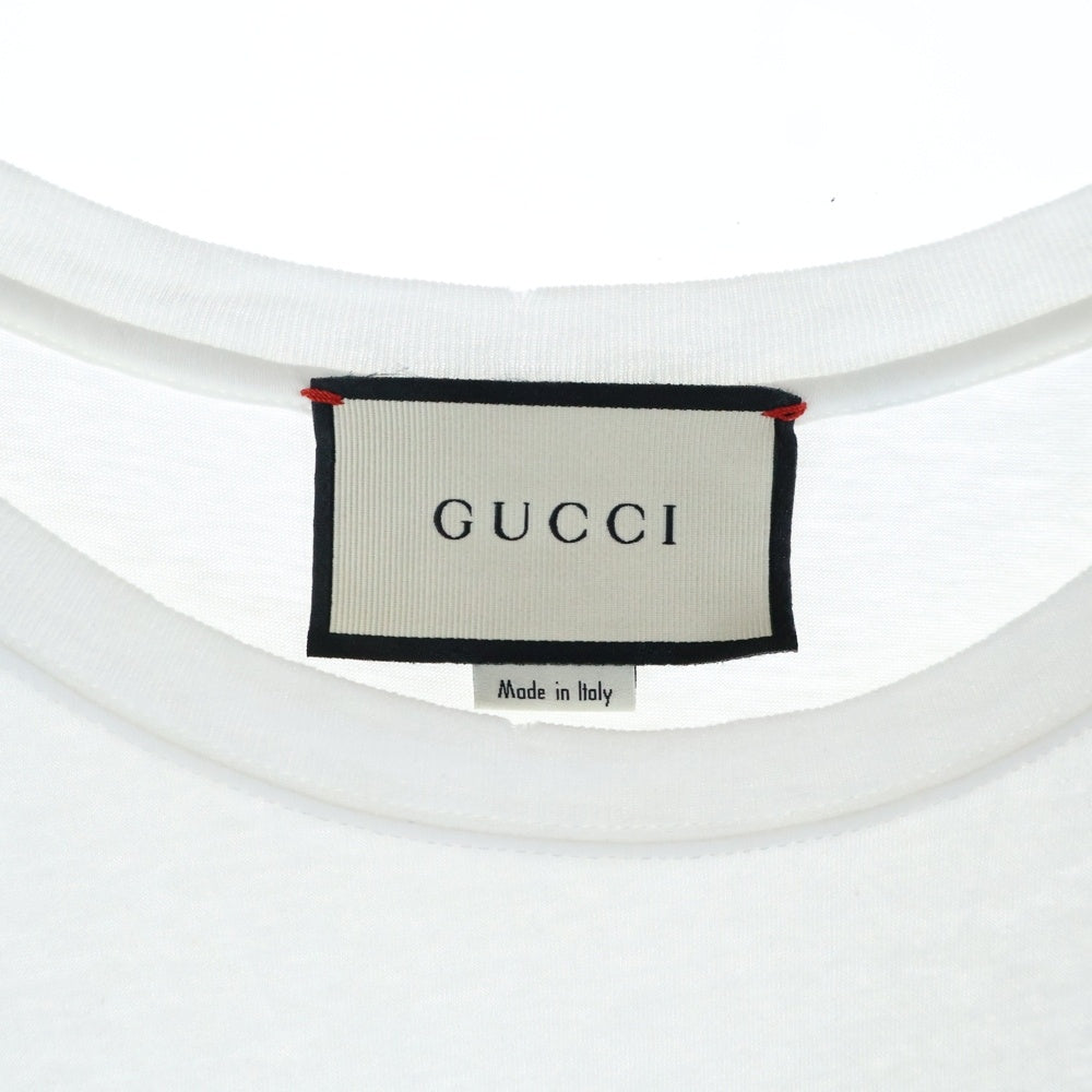 GUCCI(グッチ) GG Washed T-Shirt ウォッシュド加工 半袖Tシャツ ホワイト 440103 X3F05
