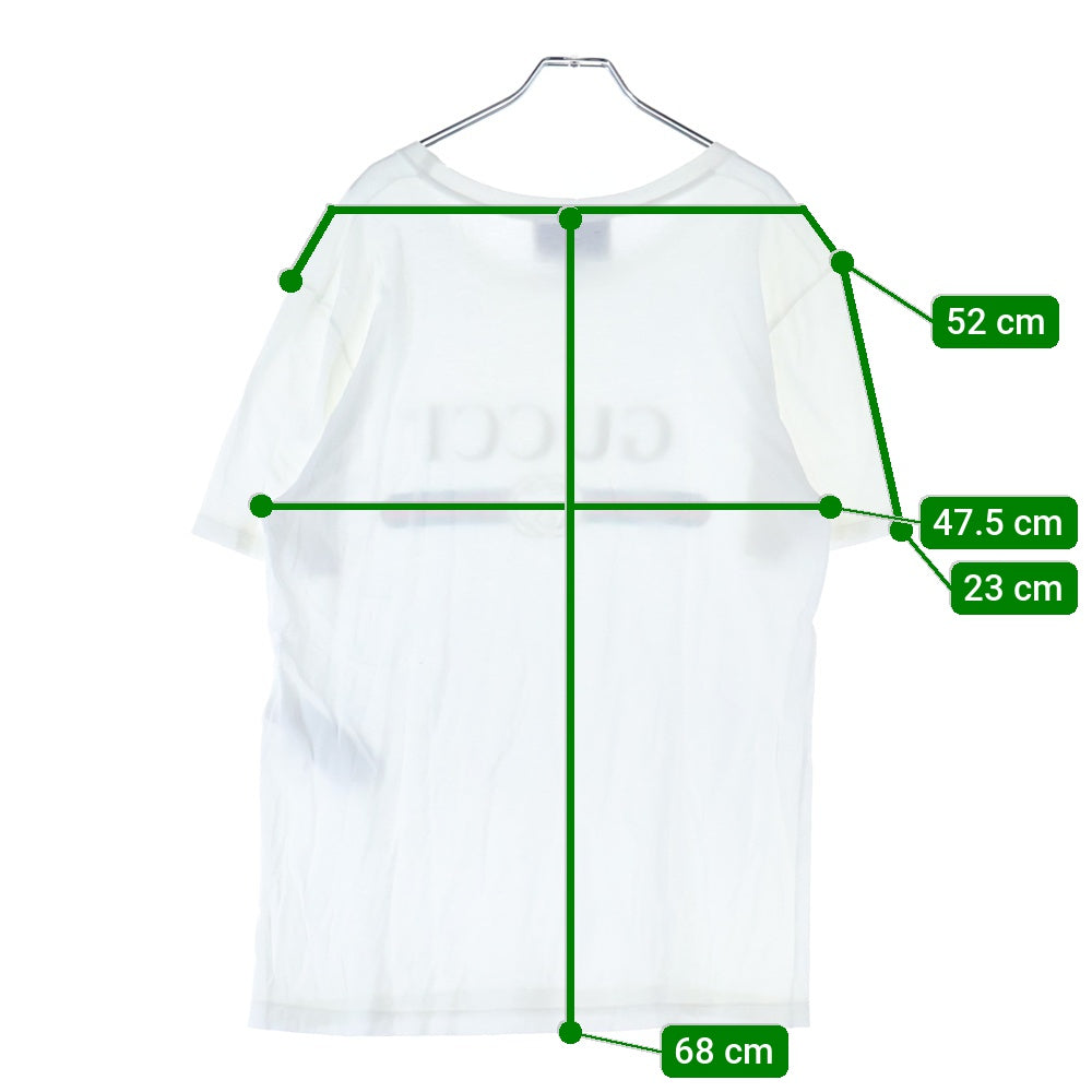 GUCCI(グッチ) GG Washed T-Shirt ウォッシュド加工 半袖Tシャツ ホワイト 440103 X3F05