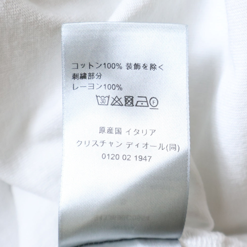DIOR(ディオール) T-Shirt ロゴ刺繍 半袖Tシャツ ホワイト 343J696C0554