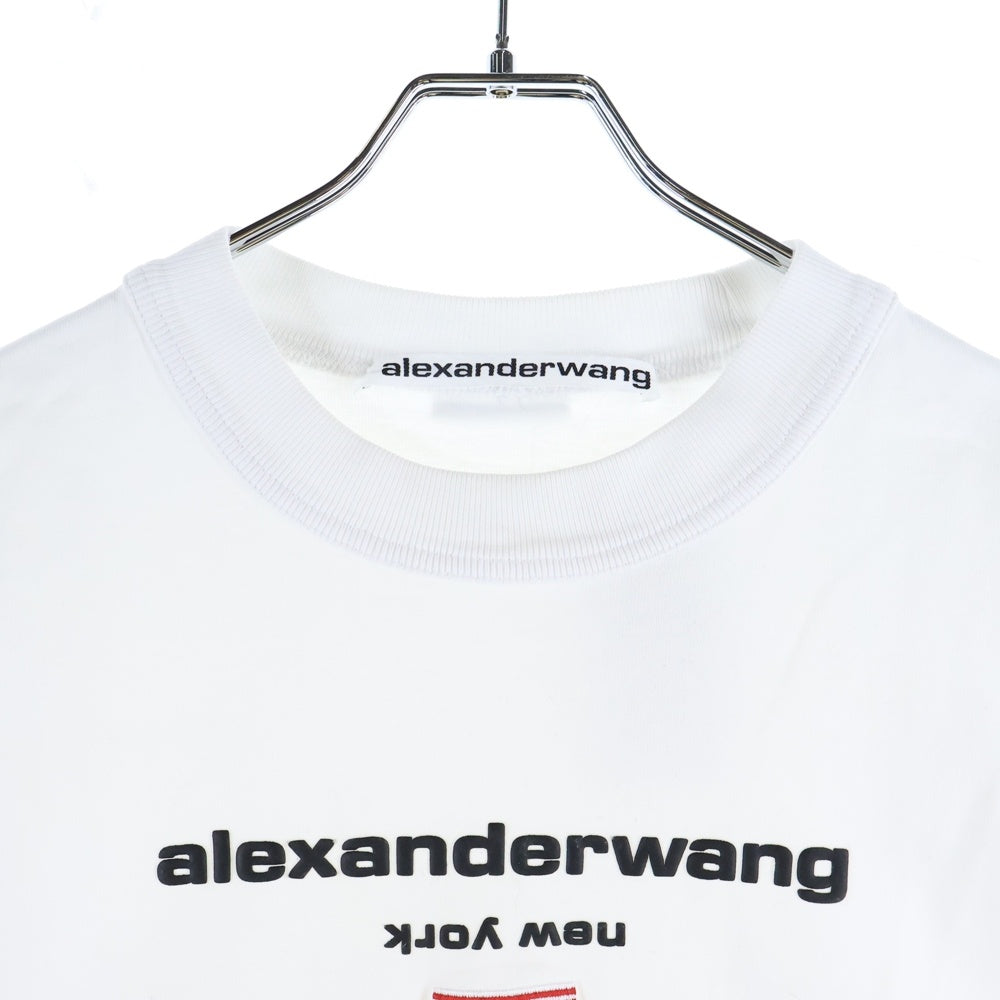 ALEXANDER WANG(アレキサンダーワン) T-Shirt ロゴ刺繍 半袖Tシャツ ホワイト