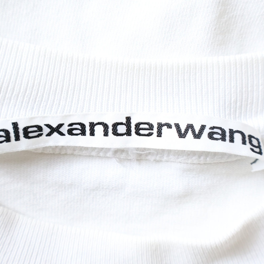 ALEXANDER WANG(アレキサンダーワン) T-Shirt ロゴ刺繍 半袖Tシャツ ホワイト