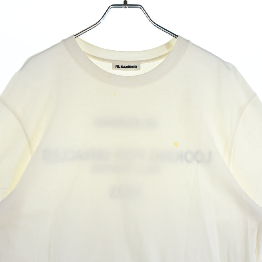JIL SANDER(ジルサンダー) 23AW T-Shirt バックロゴプリント 半袖Tシャツ ホワイト J22GC0140 J46219
