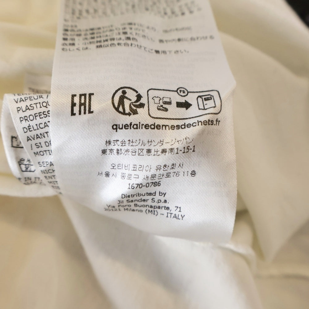 JIL SANDER(ジルサンダー) 23AW T-Shirt バックロゴプリント 半袖Tシャツ ホワイト J22GC0140 J46219