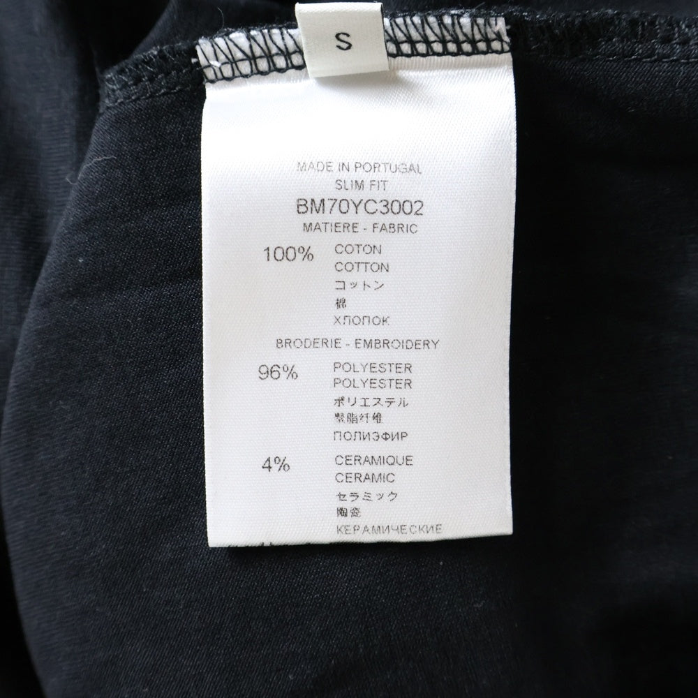 GIVENCHY(ジバンシィ) T-Shirt ロゴ刺繍 半袖Tシャツ ブラック BM70YC3002