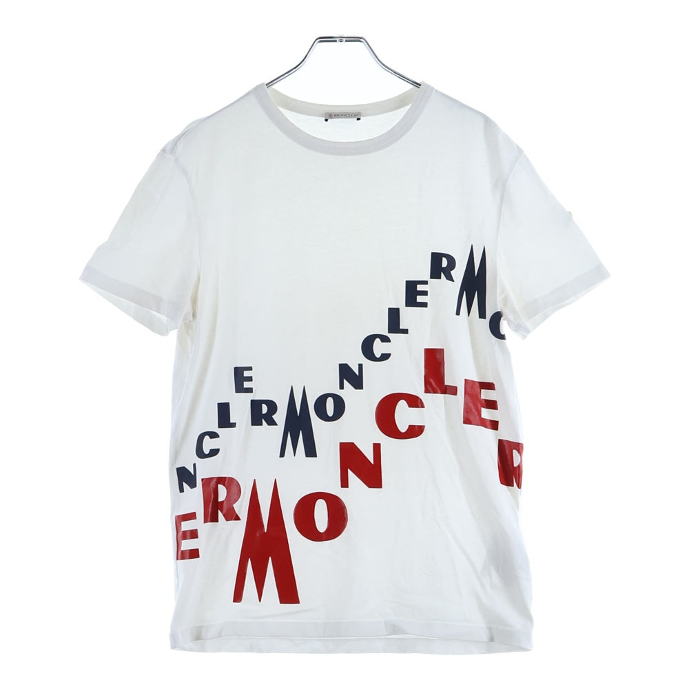 MONCLER(モンクレール) MAGLIA T-SHIRT ロゴプリント 半袖Tシャツ ホワイト E20918048950