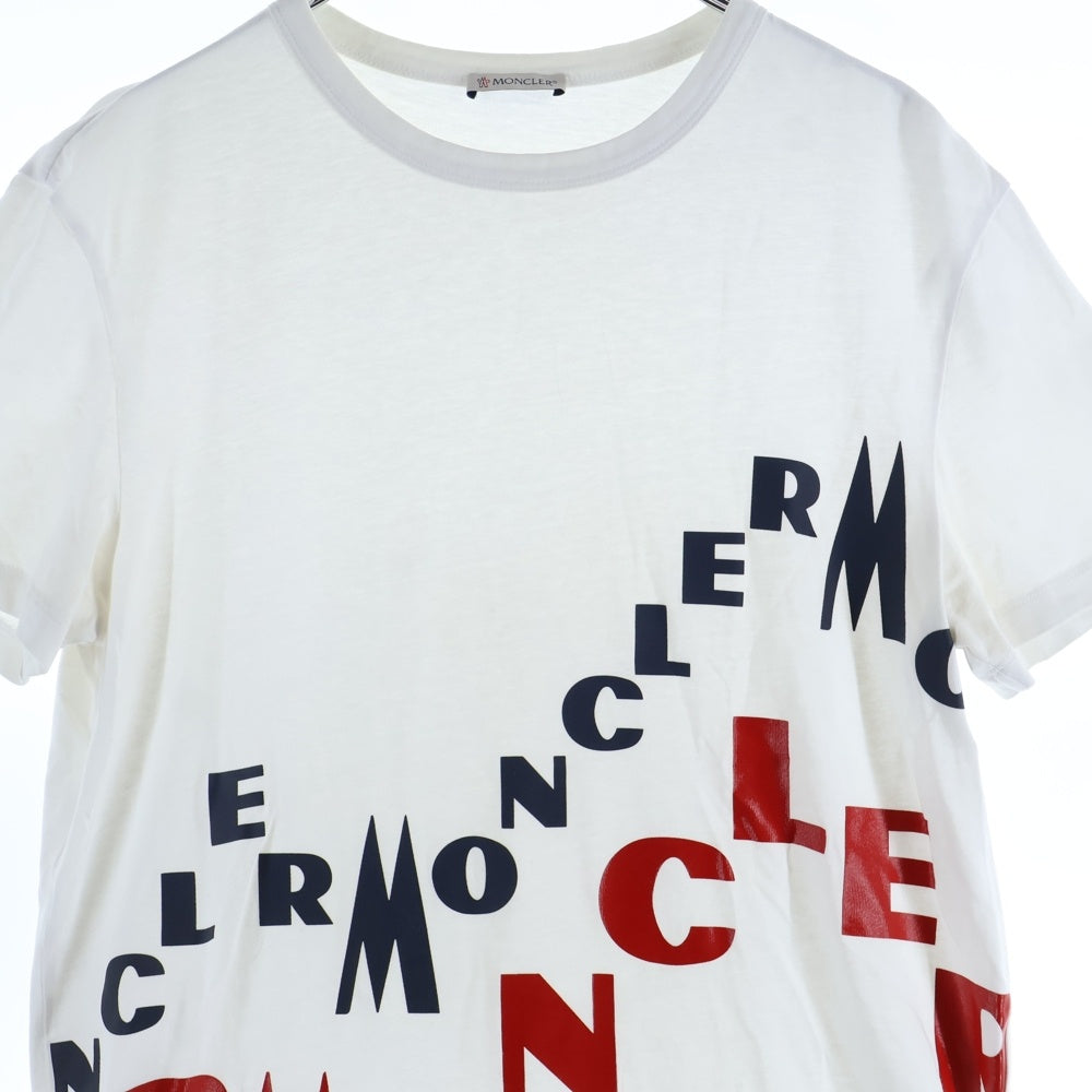 MONCLER(モンクレール) MAGLIA T-SHIRT ロゴプリント 半袖Tシャツ ホワイト E20918048950