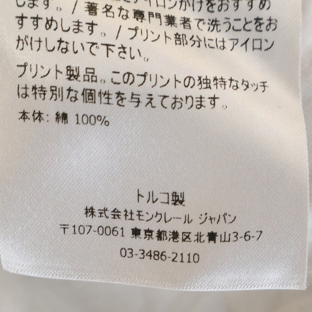 MONCLER(モンクレール) MAGLIA T-SHIRT ロゴプリント 半袖Tシャツ ホワイト E20918048950