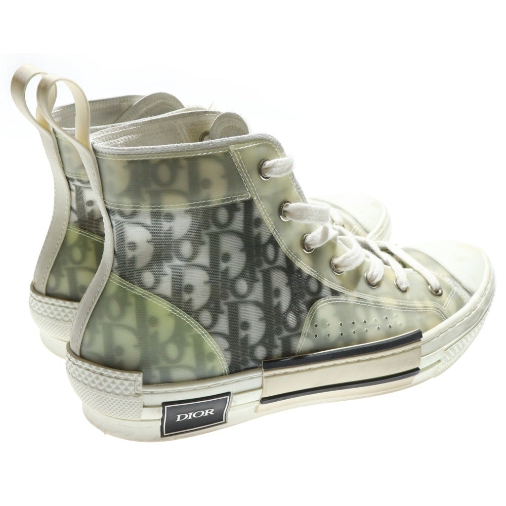 DIOR(ディオール) B23 Sneaker オブリーク 総柄ハイカットスニーカー ホワイト
