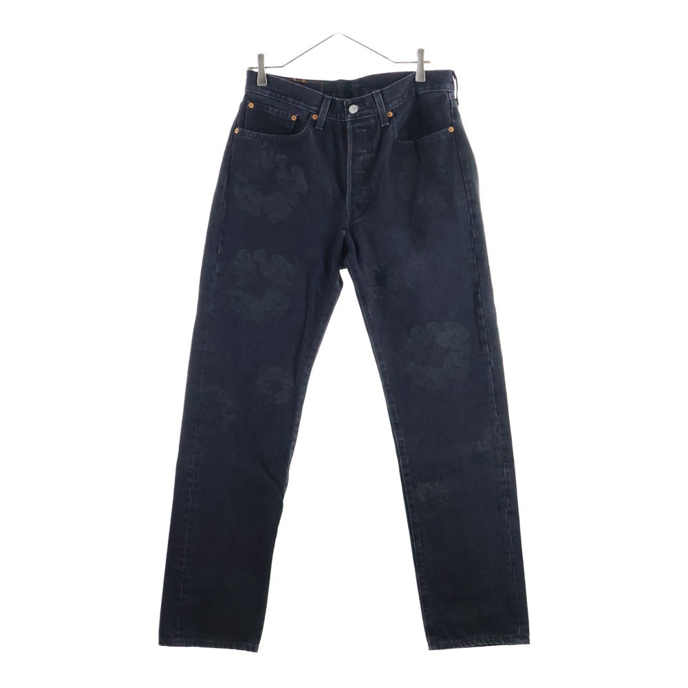DENIM TEARS(デニムティアーズ) Levi's Denim Pants リーバイス 花柄デニムパンツ ブラック PC9-A1592-0003