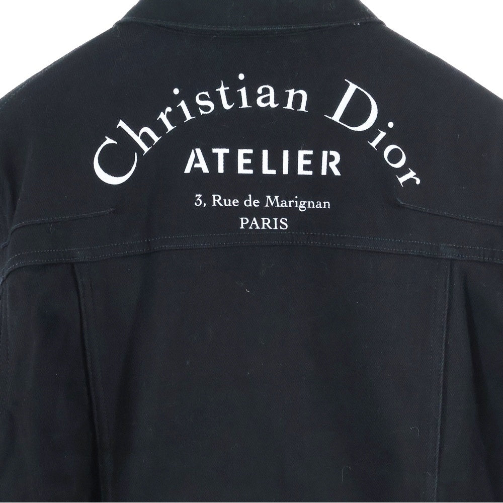 DIOR(ディオール) 18AW Atelier Denim Jacket アトリエロゴ デニムジャケット ブラック 863C414I7293
