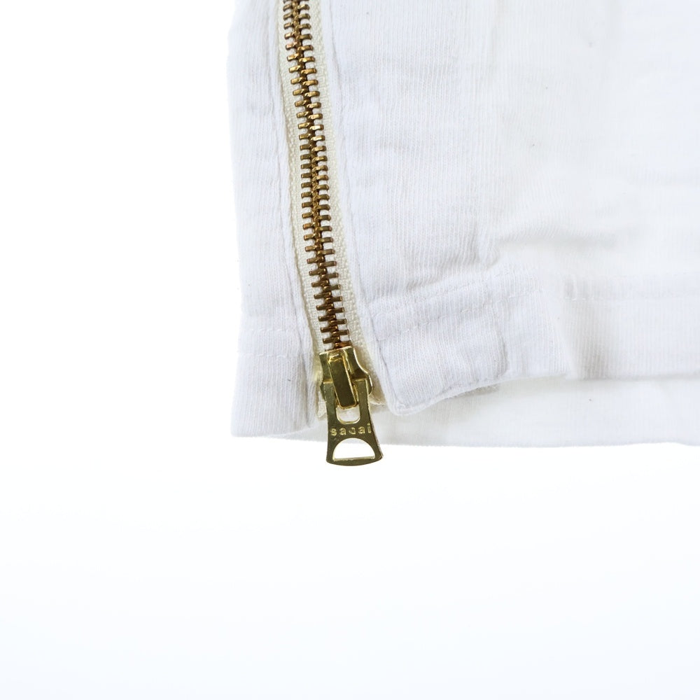 Sacai(サカイ) 24SS ×Carhartt WIP T-Shirt カーハート 半袖Tシャツ ホワイト 24-0725S