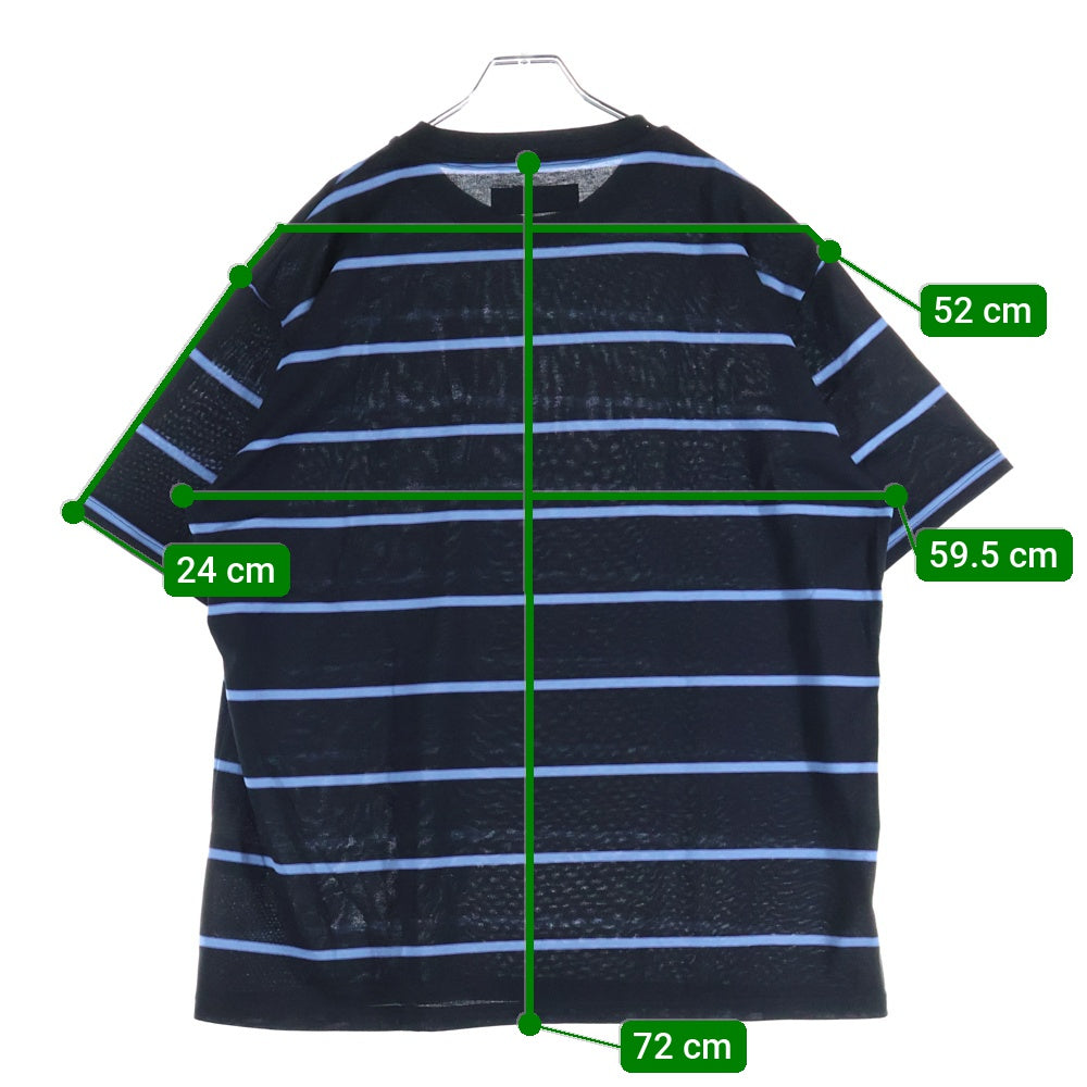 WACKO MARIA(ワコマリア) STRIPED CREW NECK T-SHIRT ボーダー 半袖Tシャツ ブラック
