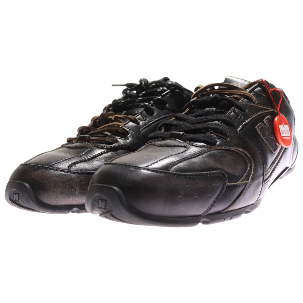 New Balance(ニューバランス) ×miumiu 530 SL ミュウミュウ ダメージ加工 レザーローカットスニーカー ブラウン