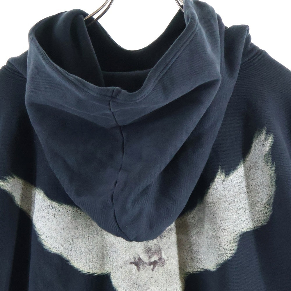 Yeezy Gap Engineered by Balenciaga(イージー ギャップ エンジニアードバイ バレンシアガ) DOVE HOODIE フロントロゴ バックプリント スウェットプルオーバーパーカー フーディー ブラック