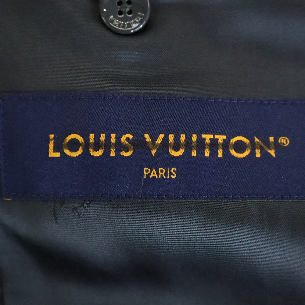LOUIS VUITTON(ルイヴィトン) 24AW ロゴ総柄 テーラードウールブルゾン ブラック RM242MF DLI HRFB1E