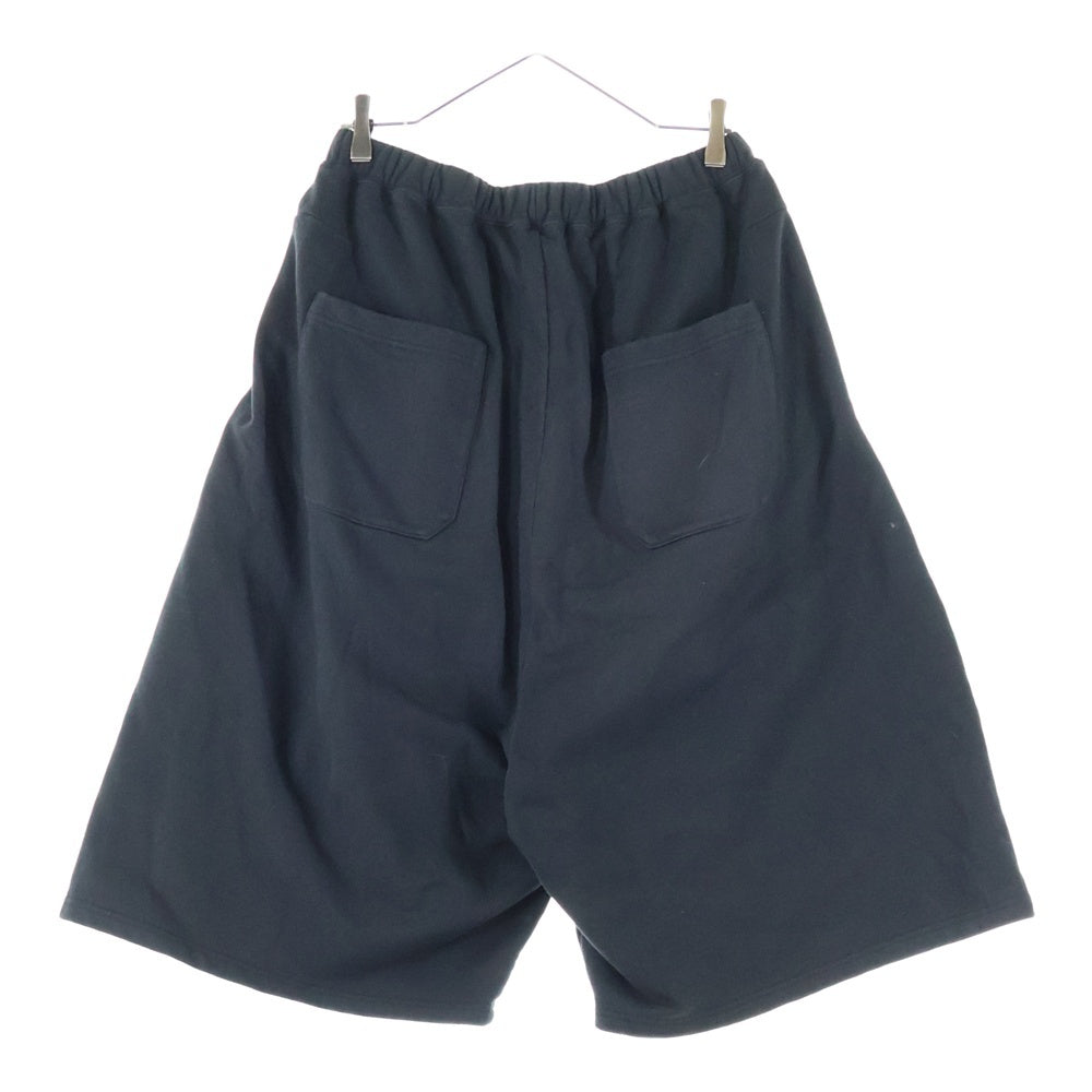 ANCELLM(アンセルム) TUCK SWEAT SHORTS ワイドスウェット ハーフパンツ ショートパンツ ブラック ANC-PT81