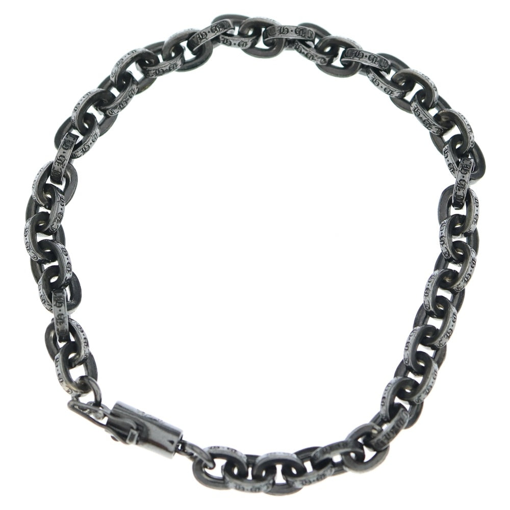 CHROME HEARTS(クロムハーツ) PAPER CHAIN ペーパーチェーン ブレスレット シルバー ブラックロジウム加工 BCA178