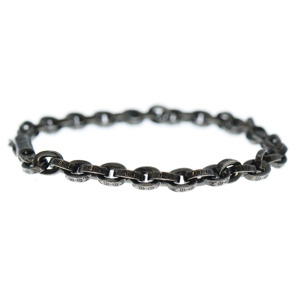 CHROME HEARTS(クロムハーツ) PAPER CHAIN ペーパーチェーン ブレスレット シルバー ブラックロジウム加工 BCA178