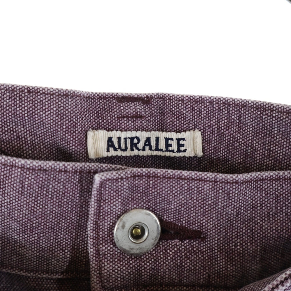 AURALEE(オーラリー) WASHED ORGANIC CANVAS BELTED PANTS ウォッシュド オーガニックキャンバスパンツ パープル A24AP03HG