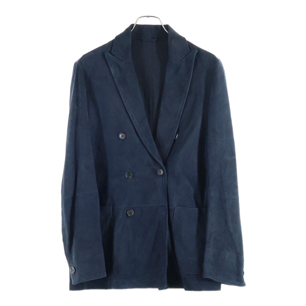 EMMETI(エンメティ) Suede Jacket ゴートスキン スウェードテーラードジャケット ブラック