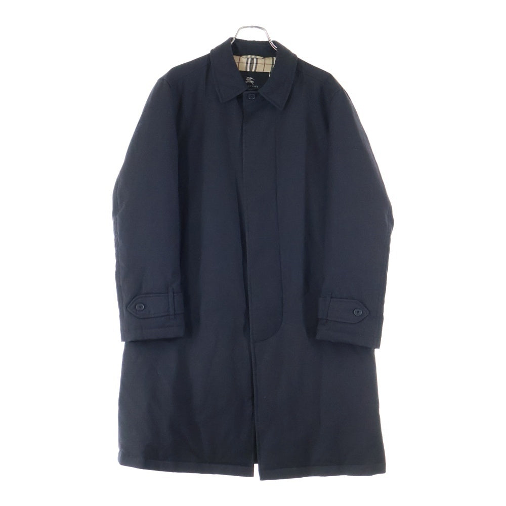 BURBERRY BLACK LABEL(バーバリー ブラックレーベル) Down Coat 裏地チェック ステンカラーダウンコート ブラック BMC65-505-08