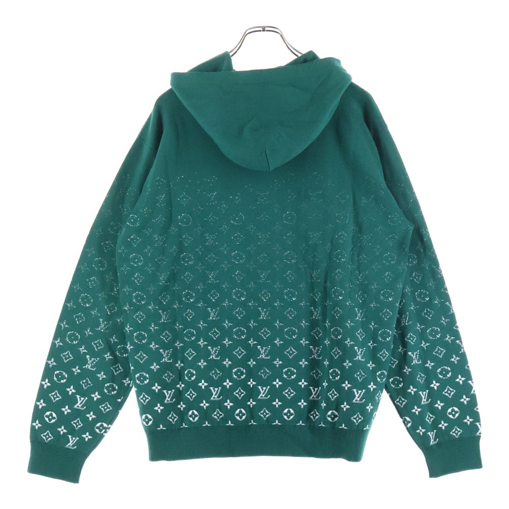 LOUIS VUITTON(ルイヴィトン) 23AW モノグラム グラディエント プルオーバーニットパーカー フーディー グリーン RM232Q USO HNN45W