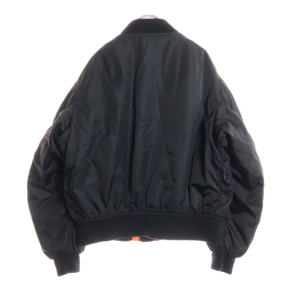 PRADA(プラダ) Re-Nylon Bomber Jacket MA-1 トライアングルロゴ リナイロン ボンバージャケット ブラック