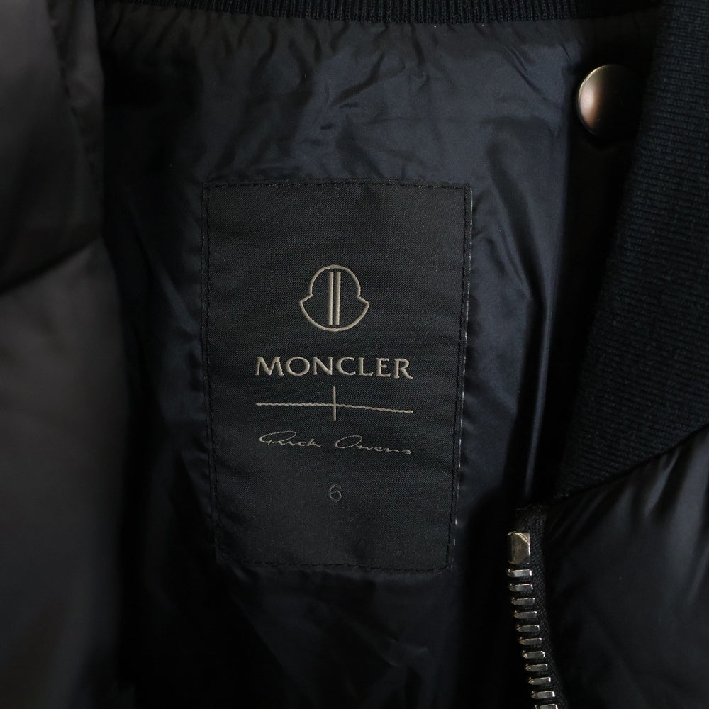 MONCLER(モンクレール) ×Rick Owens RADIANCE CONVERTIBLE リックオウエンス ラディアンス クロップドダウンジャケット ブラック I209N1A00002 M3632