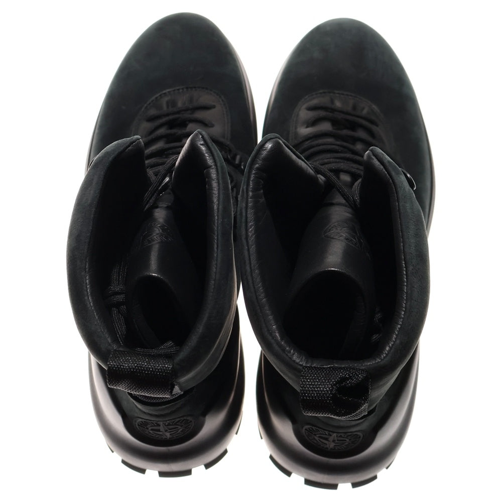 STONE ISLAND(ストーンアイランド) Trekking Boots ヌバックレザー トレッキング ブーツ ブラック 77FWS0404 V0029