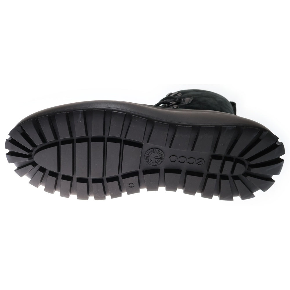 STONE ISLAND(ストーンアイランド) Trekking Boots ヌバックレザー トレッキング ブーツ ブラック 77FWS0404 V0029