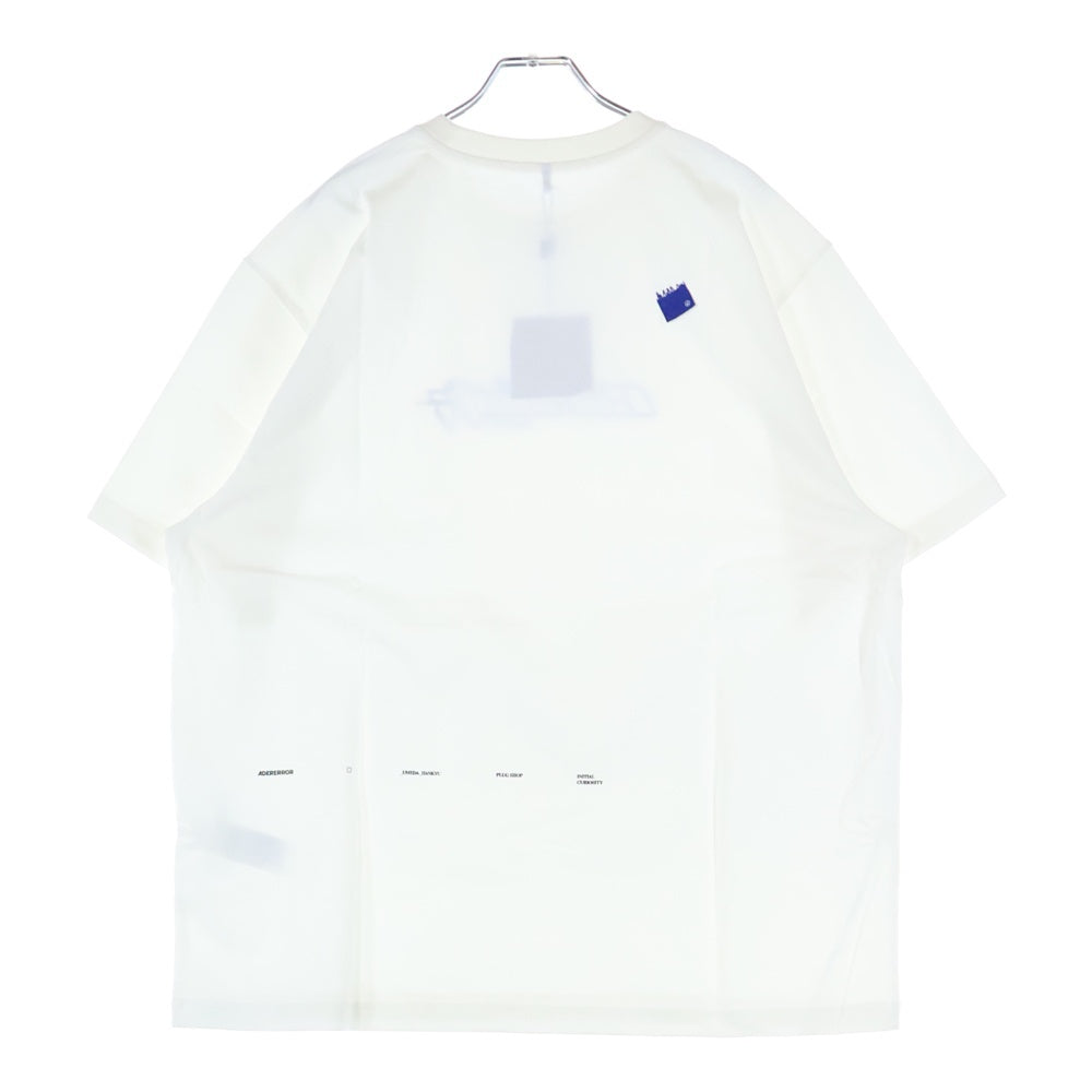 ADER ERROR(アーダーエラー) 梅田阪急限定 プリントクルーネックTシャツ半袖カットソー ホワイト BO05FYTS0105OW