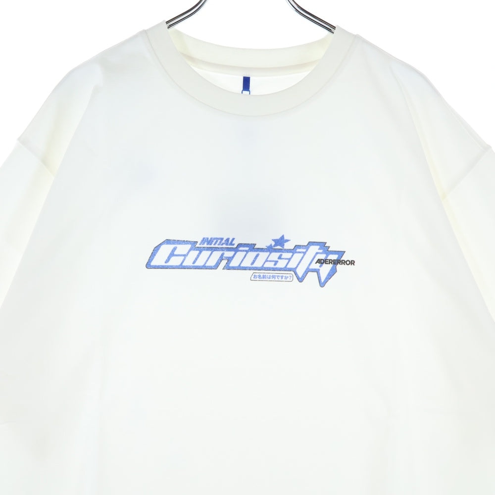 ADER ERROR(アーダーエラー) 梅田阪急限定 プリントクルーネックTシャツ半袖カットソー ホワイト BO05FYTS0105OW