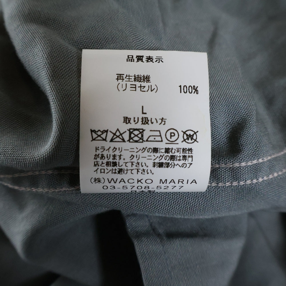 WACKO MARIA(ワコマリア) 50'S OPEN COLLAR SHIRTS オープンカラー 半袖シャツ グレー