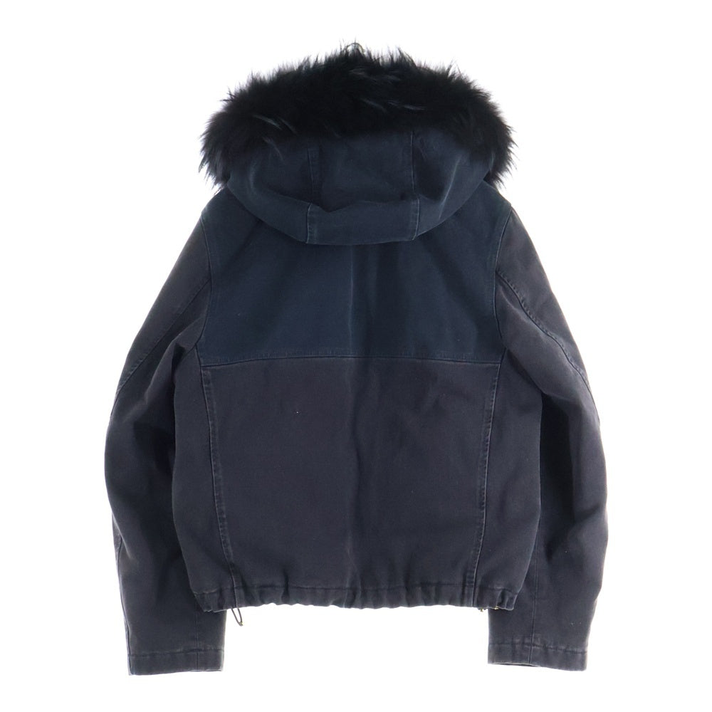 LOUIS VUITTON(ルイヴィトン) 24SS LV デニムブルゾンウィズファーフードブルゾン RM241M CCU HQA05W