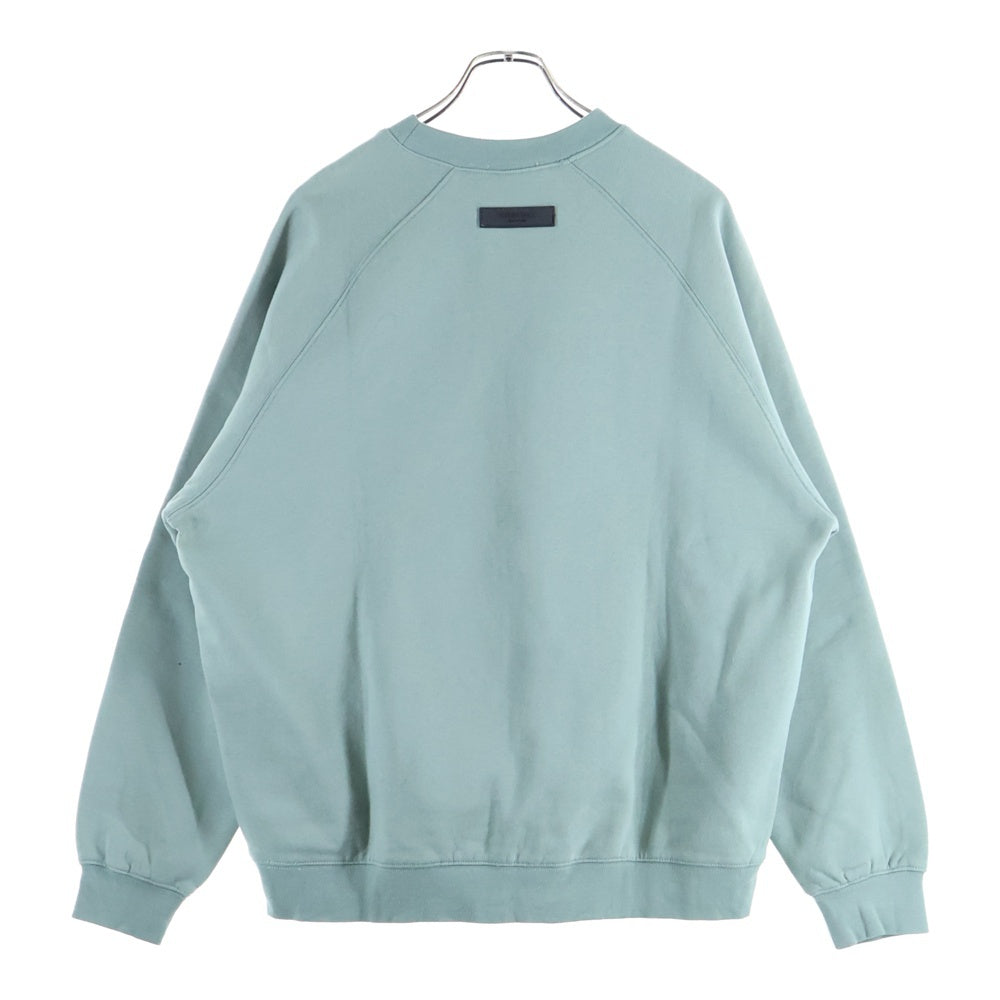 FEAR OF GOD ESSENTIALS(フィアオブゴッド エッセンシャルズ) SWEATSHRT ラバーロゴ クルーネックスウェットトレーナー グリーン