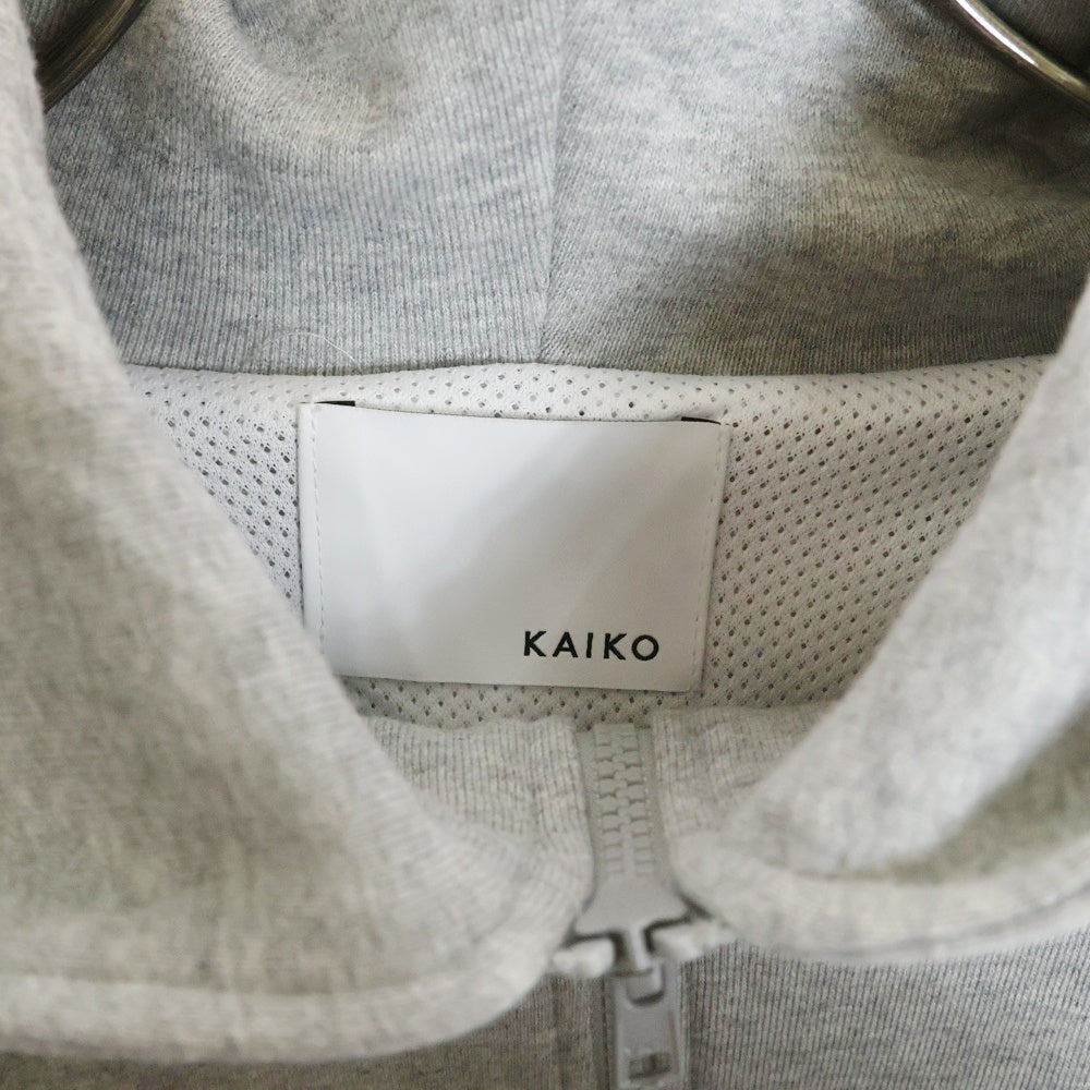 KAIKO(カイコー) CLOUD PARKA リラックスシルエットスウェット ジップアップフーディー グレー KAIKO-25-021
