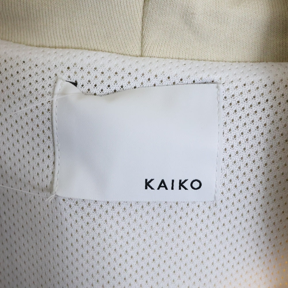 KAIKO(カイコー) CLOUD PARKA リラックスシルエットスウェット ジップアップフーディー ベージュ KAIKO-25-021