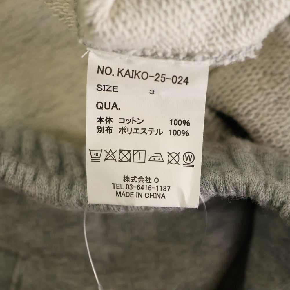 KAIKO(カイコー) CLOUD TROUSER ワイド スウェットパンツ グレー KAIKO-25-024