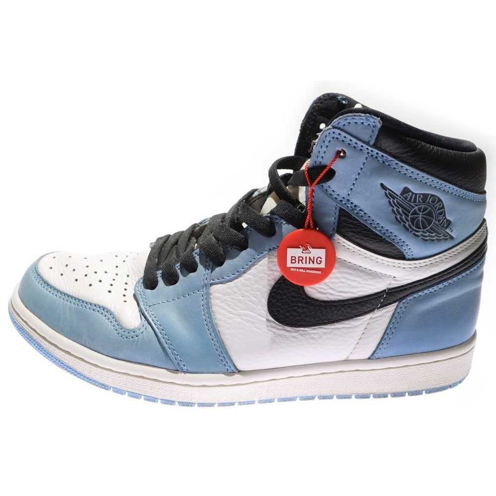 NIKE(ナイキ) AIR JORDAN 1 RETRO HIGH OG UNIVERSITY BLUE エアジョーダン1 ユニバーシティブルー ハイカットスニーカー ブルー US10.5/28.5cm 555088-134