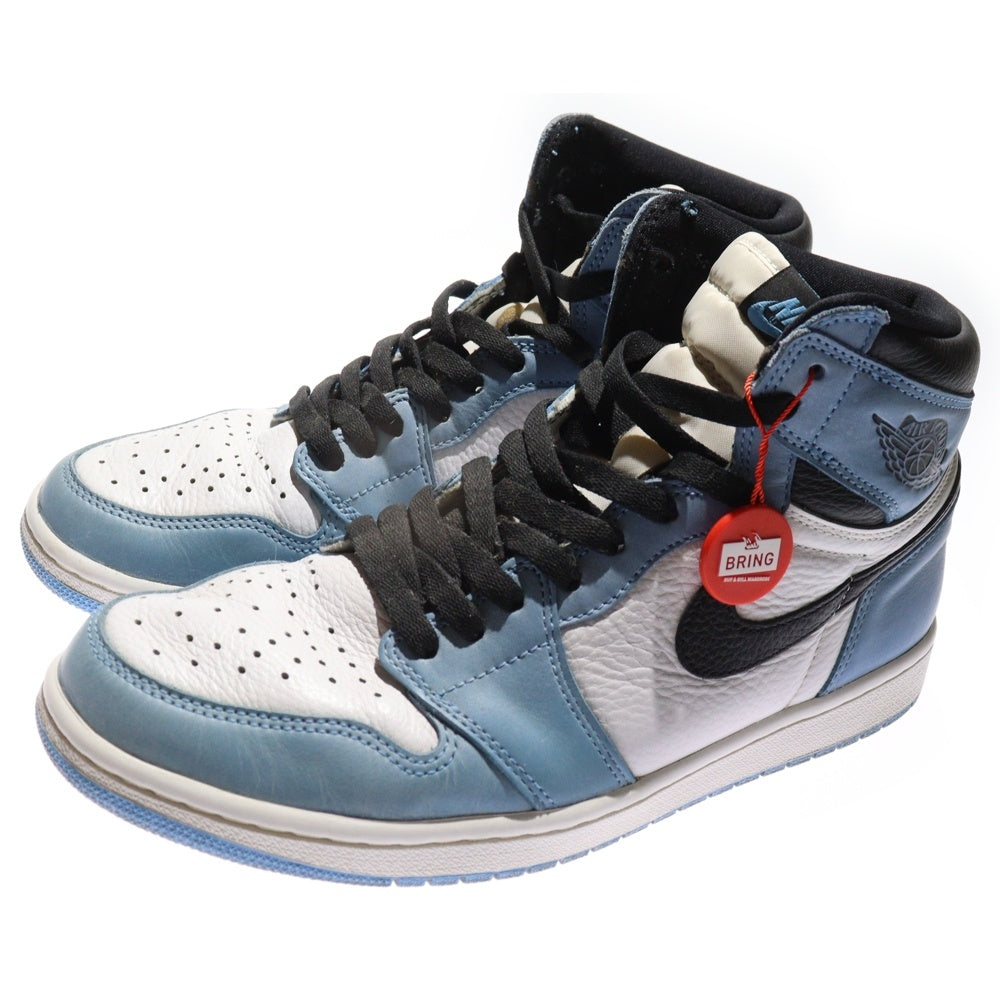 NIKE(ナイキ) AIR JORDAN 1 RETRO HIGH OG UNIVERSITY BLUE エアジョーダン1 ユニバーシティブルー ハイカットスニーカー ブルー US10.5/28.5cm 555088-134