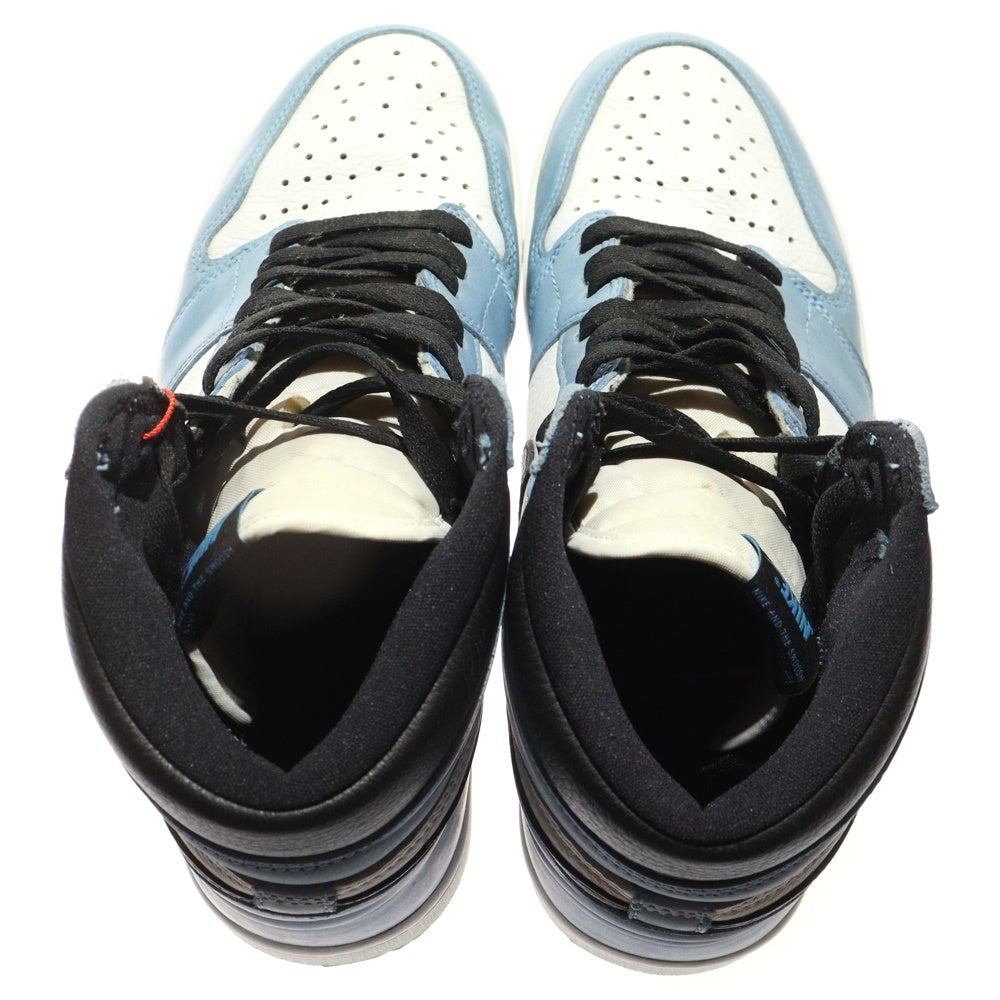 NIKE(ナイキ) AIR JORDAN 1 RETRO HIGH OG UNIVERSITY BLUE エアジョーダン1 ユニバーシティブルー ハイカットスニーカー ブルー US10.5/28.5cm 555088-134